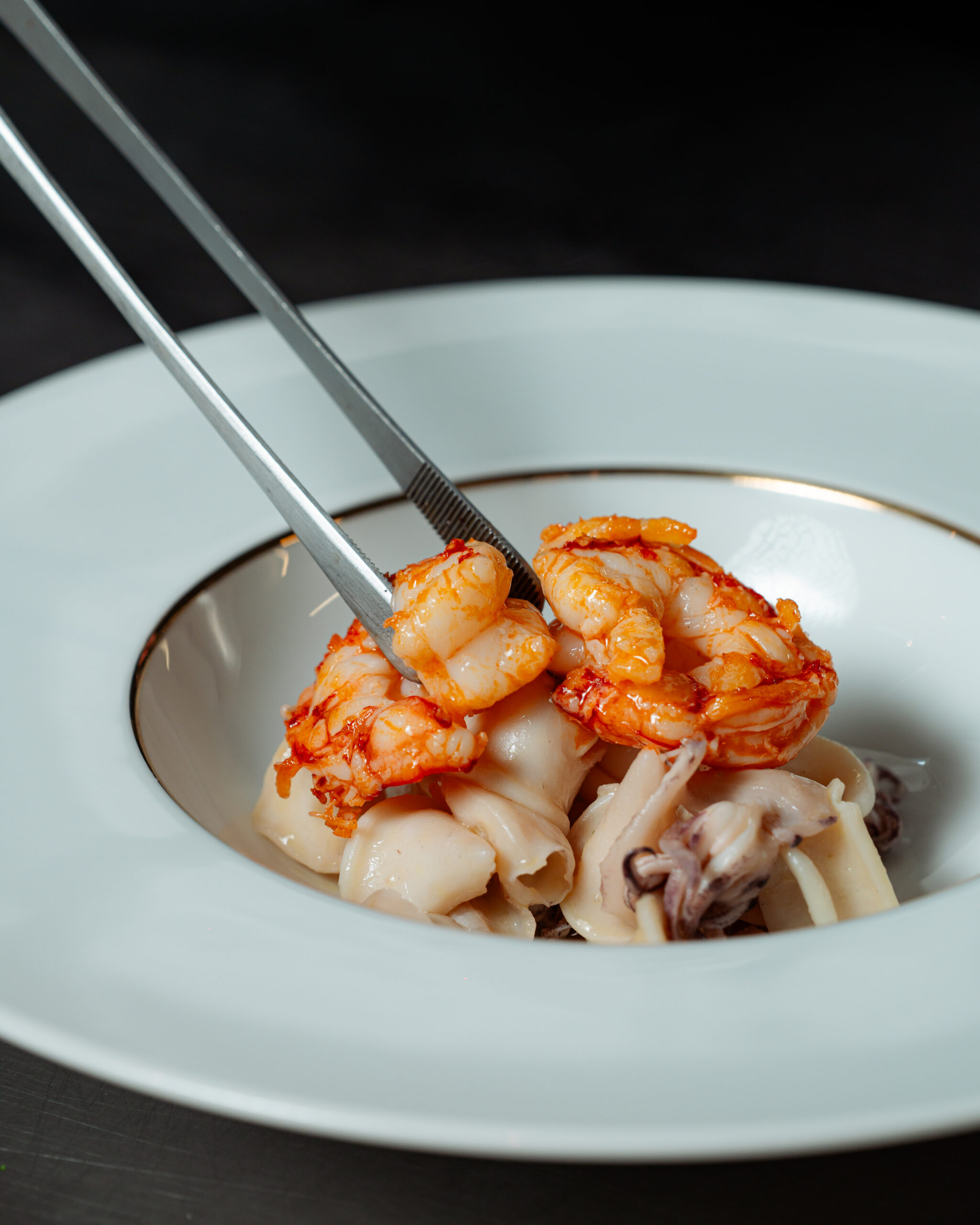 Piatto di mare con crostacei
