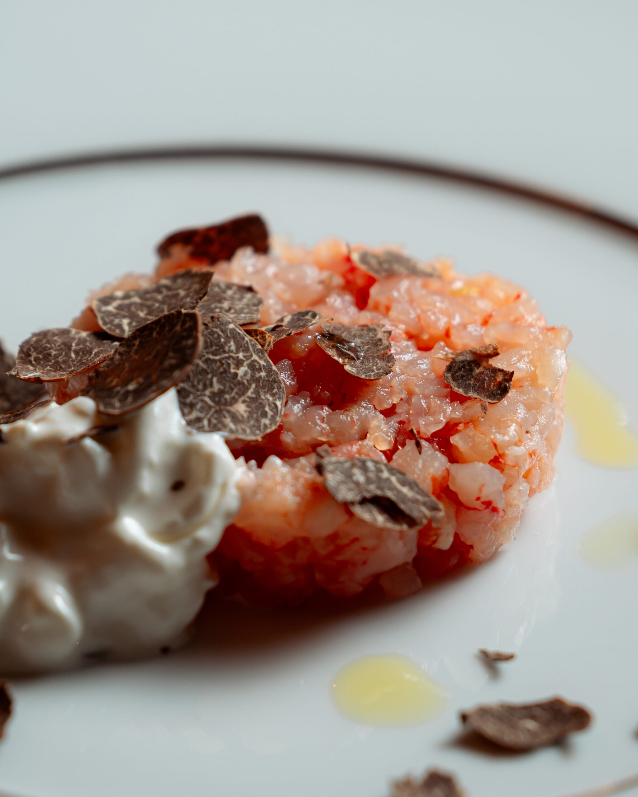 Battuta di pesce con tartufo